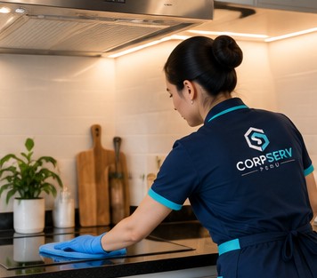 Limpieza de cocina en servicio de limpieza completa